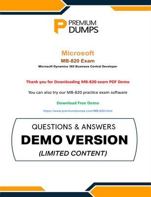  Get Microsoft MB-820 Exam Practice Questions - Real and Updated