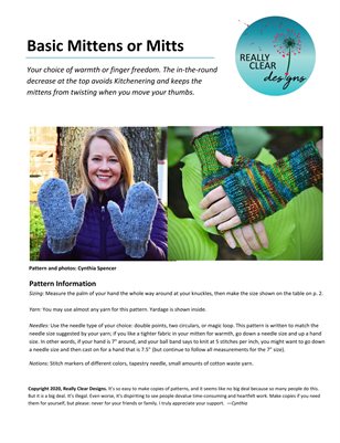 Basic Mittens or Mitts