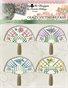 Crazy Victorian Fans Ornaments Cross Stitch Pattern