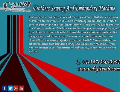 Brothers Sewing And Embroidery Machine