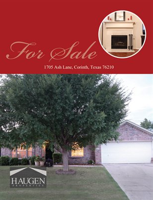 Haugen Properties-  1705 Ash Lane, Corinth, Texas 76210 