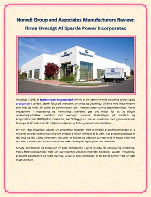 Norvell Group and Associates Manufacturers Review