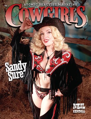 Atomic Beauties Magazine - Cowgirls Special Edition 2026 Vol 1 Sandy Sure Cover