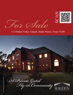 Haugen Properties - 112 Hidden Valley Airpark, Shady Shores, Texas 76208