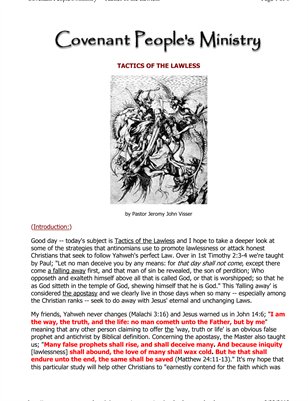 Tactics of the Lawless