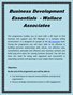 Business Development Essentials  - Wallace Associates