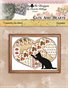 Cats And Hearts November Cross Stitch Pattern