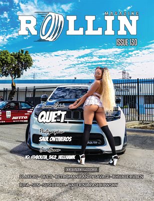 Rollin Magazine Issue 130 Cover Model Que'T