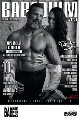 ANGELA AND CARLO VALENTINE'S DAY EDITION - BABEDIUM MAGAZINE COVER POSTER