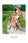 Girl on Bicycle-Classic Pinup Girl