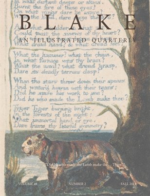 Blake/An Illustrated Quarterly vol. 48, no. 2 (fall 2014)