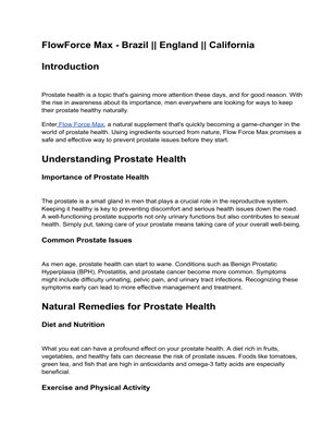 FlowForce Max - Brazil || England || California