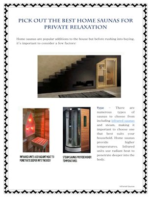 Pick Out The Best Home Saunas For Private Relaxation