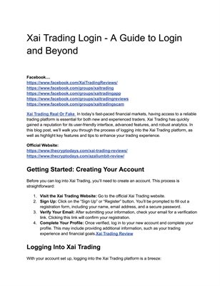  Xai Trading Login - A Guide to Login and Beyond
