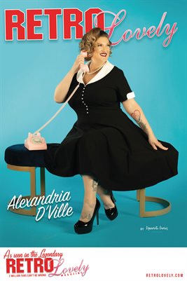 Retro Lovely No.217 – Alexandria D’Ville Cover Poster