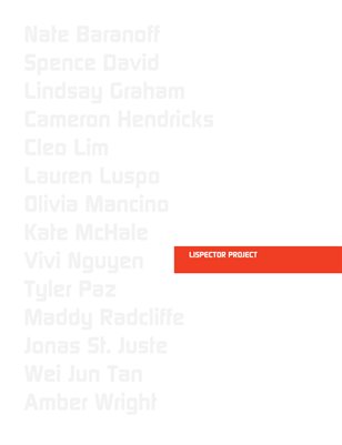 Lispector Spring 2019