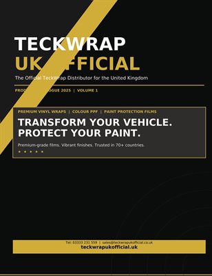 TeckWrap UK Official – Product Catalogue 2026