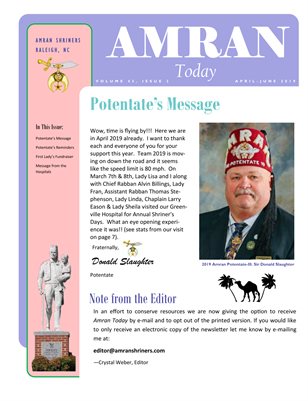 Amran Shriners - Amran Today 2019 2nd Quarter