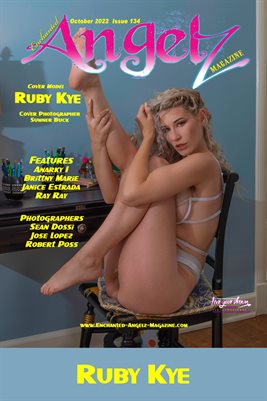 ENCHANTED ANGELZ MAGAZINE COVER POSTER - Cover Model Ruby Kye - October 2022