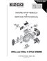 EZGO 295 ENGINE REPAIR MANUAL FITS 295cc 350cc 1992-2007 Golf cart