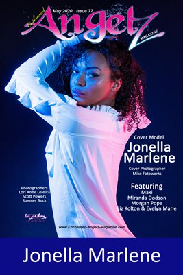 ENCHANTED ANGELZ MAGAZINE COVER POSTER - Cover Model Jonella Marlene - April 2020