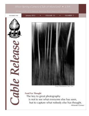 January 2012 Cable Release, Vol. 53, No. 5