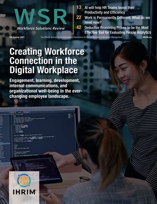 WSR | Workforce Solutions Review | 2023 Q4 | VOL 14 ISS 4
