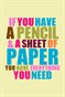 "If you have a pencil..." HWP Poster Collection
