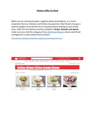 Flower Gifts To Heal