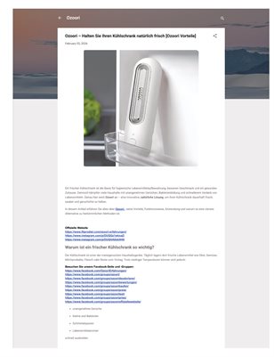 Ozoori – Halten Sie Ihren Kühlschrank natürlich frisch [Ozoori Vorteile]