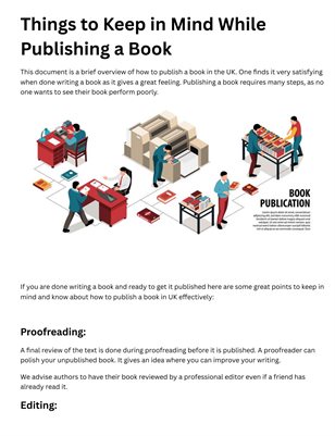 How to Publish a Book