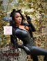 Aspen - Busty Ebony Goddess is a Wild & Sexy Leather Bound Catwoman in a Graveyard