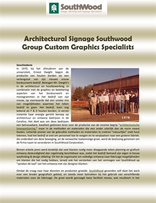 Architectural Signage Southwood Group Custom Graphics Specialists