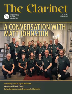 The Clarinet, Volume 53, Number 1 (December 2025)