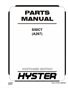 HYSTER FORKLIFT (A267) S50CT PARTS MANUAL