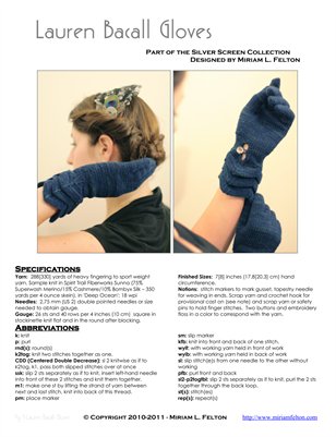 Lauren Bacall Gloves