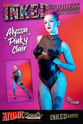 Atomic Beauties Magazine - Inked Goddess Special Edition Alyssa "Pinky" Clair Cover Poster