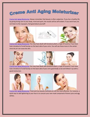  Creme Anti Aging Moisturizer 