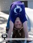 Aeris - Petite Aussie Blonde Pigtails Preteen Tween Shows Off Her Flexibility and Phoenix T-Shirt Performing a Handstand
