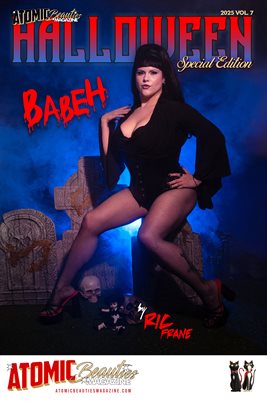 Atomic Beauties Magazine: Halloween Special Edition 2025 Vol 7 - Babeh Cover Poster