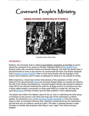 Cursed Children: Exposition of 2nd Peter II