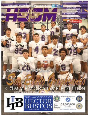 2023 HSSM Football Preview San Benito HS Commemorative Issue