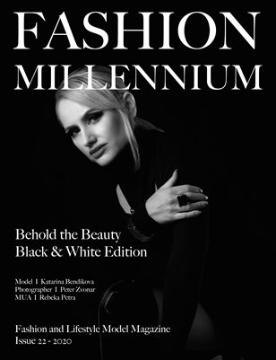Fashion Millennium Model Magazine Black and White Edition 22