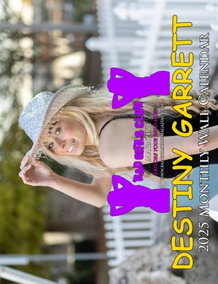 Destiny Garrett - Sexy Blonde Slim Fit Thin Lingerie Cow Girl Babe Counts Your Blessings Every Day in this 2025 Wall Calendar