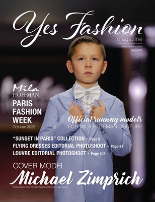 YES FASHION MAGAZINE, Issue #70 v3, Paris Fashion Week, Mila Hoffman Couture, October 2025