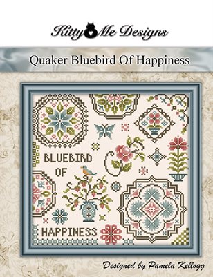 Quaker Cross Stitch Pattern Bluebird Of Happiness