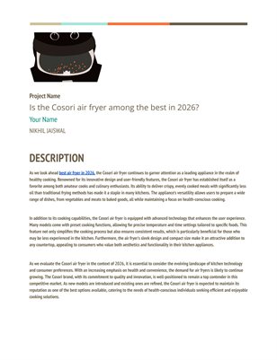 Is the Cosori air fryer among the best in 2026?