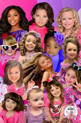 Little Fairy Poster- Pink & Purple #2