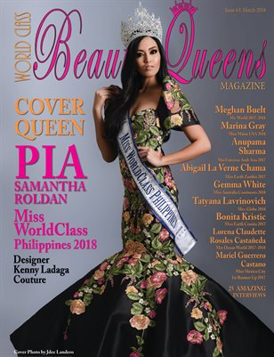 World Class Beauty Queens Magazine issue 63 with Pia Samantha Roldan