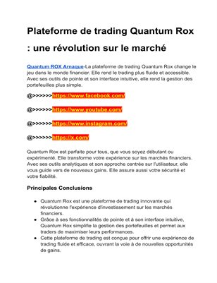 Quantum ROX™ | La plateforme la plus récente et officielle 【2024】 !!